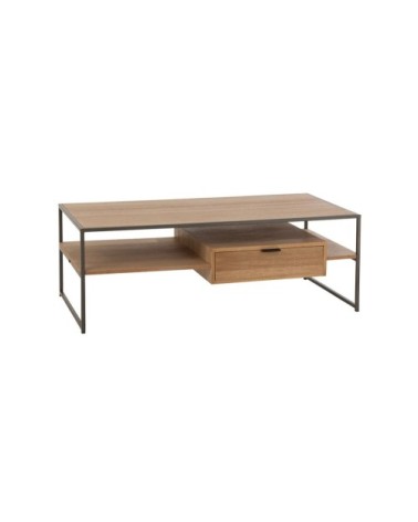 Table basse design en bois avec tiroir