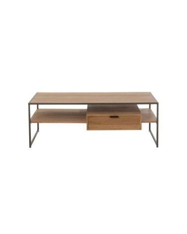 Table basse design en bois avec tiroir