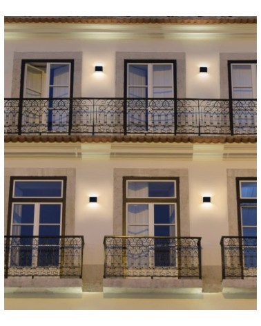 Applique d' Extérieur LED Aluminium Noir 17x3x9 CM