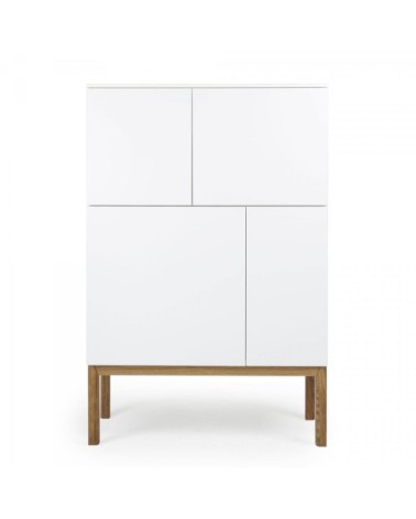 Buffet haut design scandinave blanc