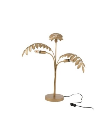 Lampe à poser doré palmier