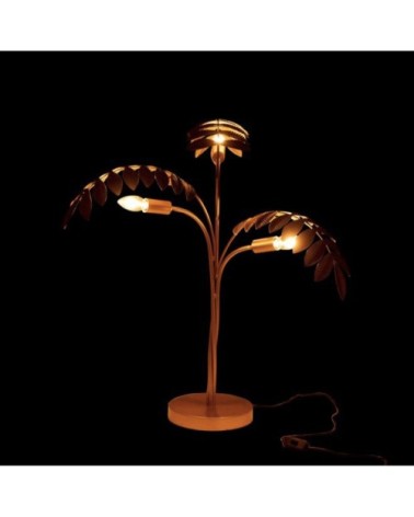 Lampe à poser doré palmier