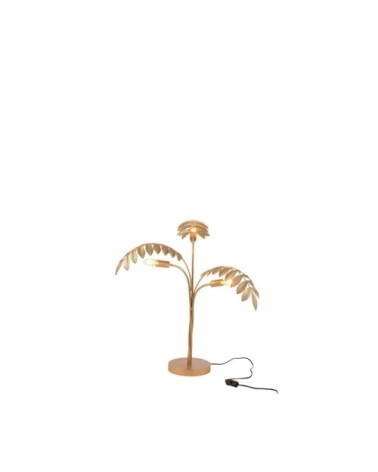 Lampe à poser doré palmier