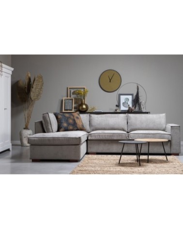 Petite table basse chêne et métal noir 38x48cm