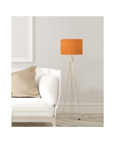 Abat-jour Lampadaire feuille orange acidulé Ø 45 x H 25