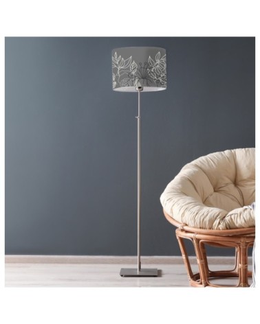 Abat-jour Lampadaire Bouquet Gris Ø 45 x H 25