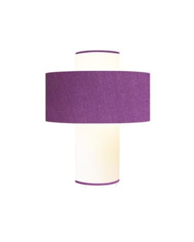 Lampe à poser Violette en Tissus Percaline Ø 35 x H 45
