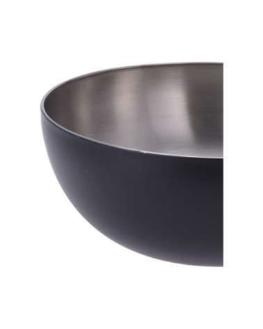 Bol préparation mélangeur inox noir cul de poule D24cm