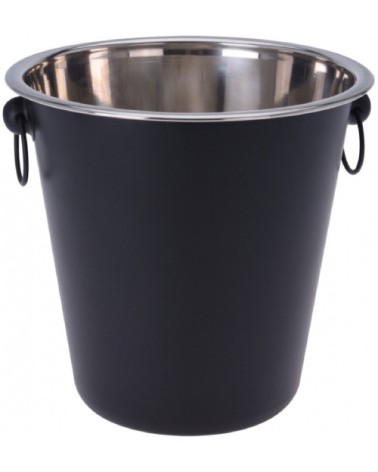 Seau à Champagne en métal noir