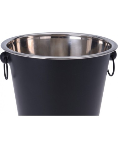 Seau à Champagne en métal noir