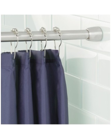 Barre pour rideau de douche extensible couleur argent 127 - 221 cm