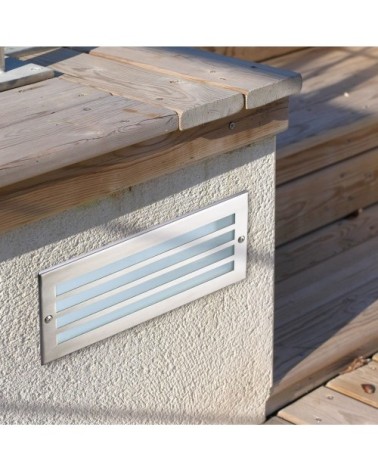 Applique LED Acier inoxydable Gris 23x7x10 CM