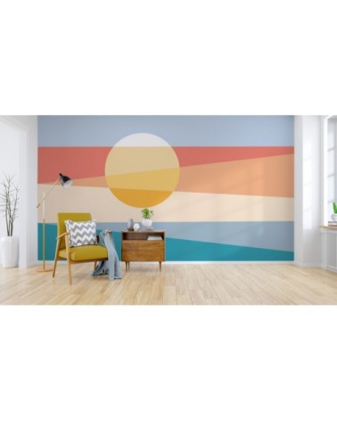 Papier peint panoramique dune 340 x 250  orange