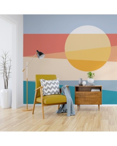 Papier peint panoramique dune 510 x 250  orange