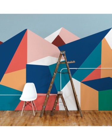 Papier peint panoramique le grand paradis   bleu