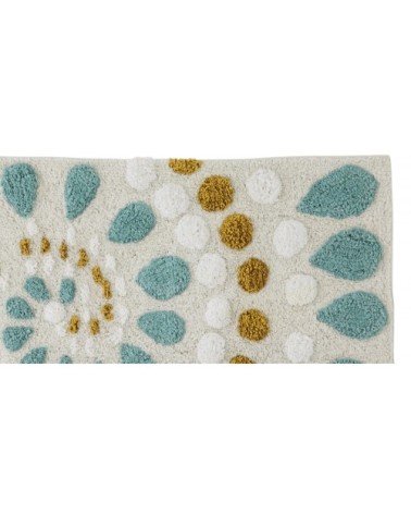 Tapis de bain en coton fantaisie multicouleur 60x120cm