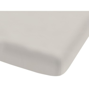 Drap-housse uni en coton lavé Lin 90x190/200cm - Bonnet 30cm