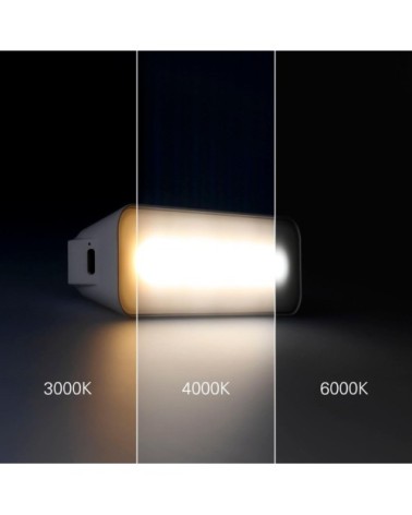 Lampe LED avec Batterie Portable Blanc 13x2x4 CM