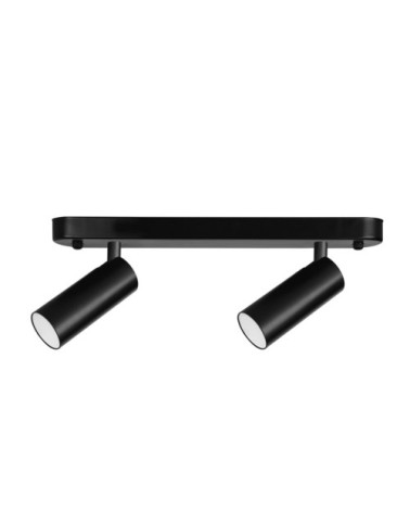 Projecteur Double LED Acier Noir 38x5x12 CM