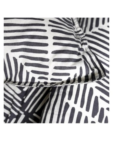 Parure de lit 2 personnes imprimé en Coton Blanc 220x240 cm