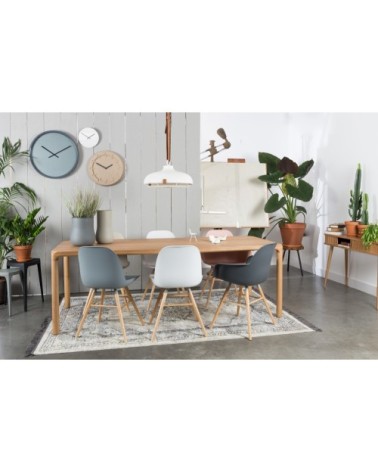 Chaise design en bois gris