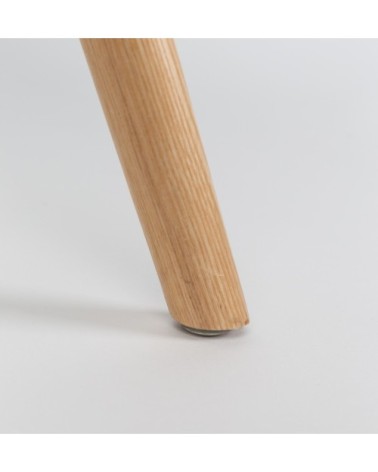 Chaise design en bois gris