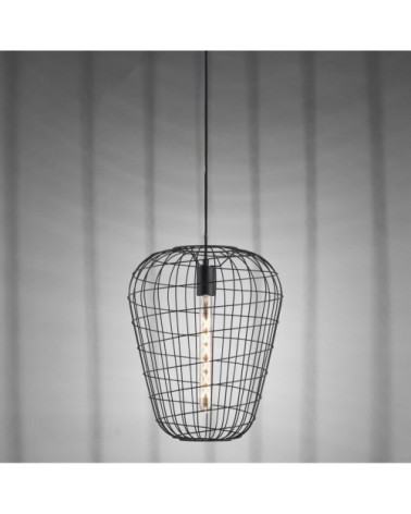 Suspension en métal noir