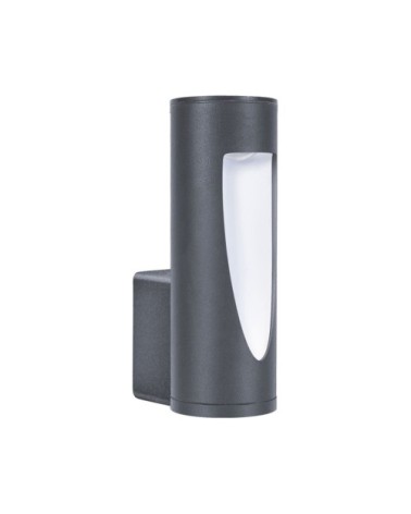 Plafonnier Extérieur Aluminium Gris 9x6x19 CM