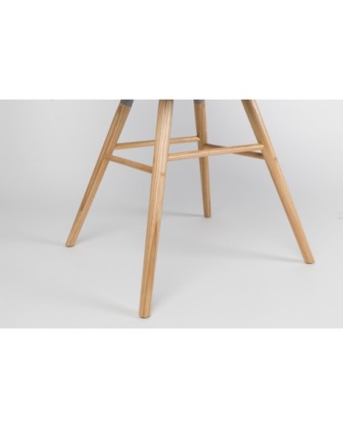 Chaise design en bois anthracite