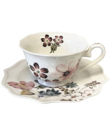 Tasse et soucoupe en porcelaine fine 22cl
