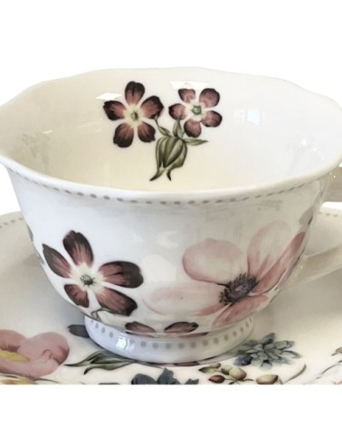 Tasse et soucoupe en porcelaine fine 22cl