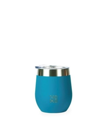 Mugs isothermes avec couvercles 250 ml bleu canard