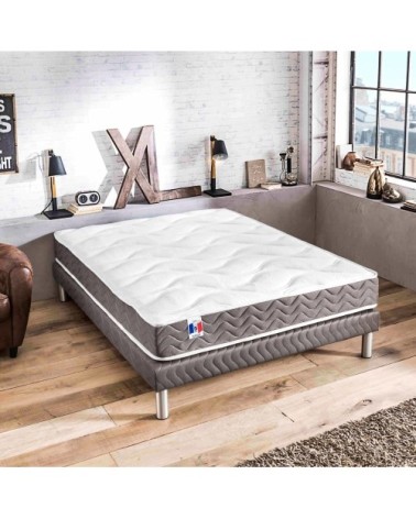 Matelas en mousse haute résilience blanc 16 cm 90 x 190 cm