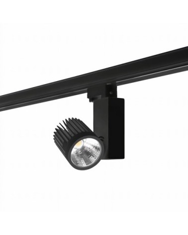 Projecteur LED IP20 20W 3000K Noir