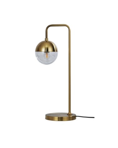 Lampe à poser vintage en métal laiton