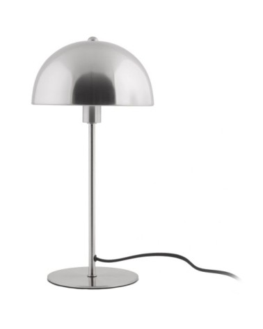 Lampe à poser champignon en métal argent