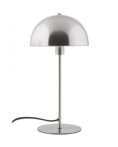Lampe à poser champignon en métal argent
