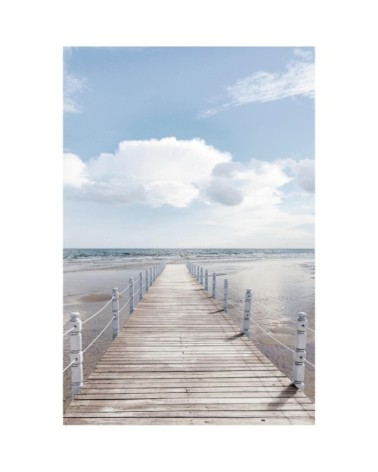 Tableau sur toile pont de bois 45x65cm