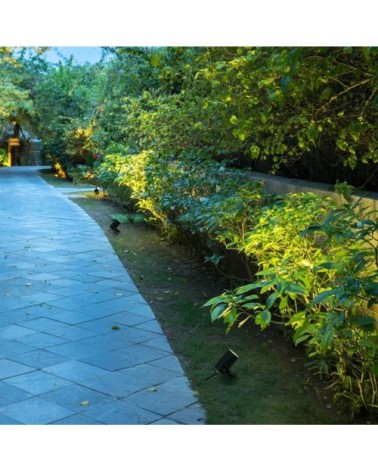 Spot d'extérieur jardin avec protection IP65 noir
