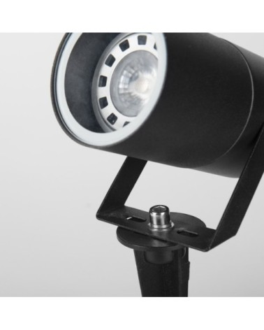 Spot d'extérieur jardin avec protection IP65 noir
