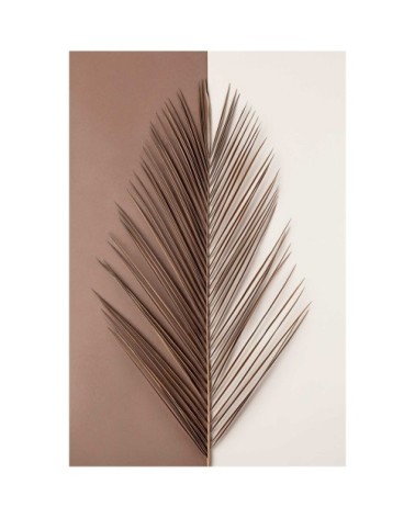 Tableau sur toile feuille de palmier 45x65cm