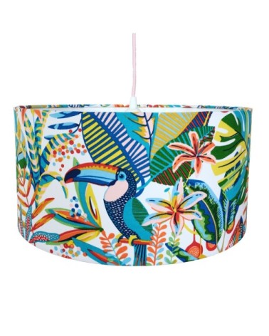 Suspension en tissu tropical diamètre 45 cm