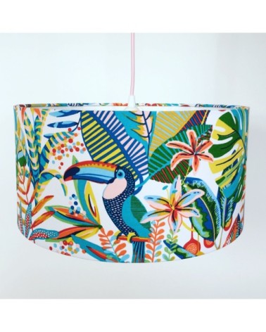 Suspension en tissu tropical diamètre 45 cm