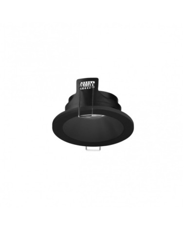 Plafonnier encastré pour ampoule GU10 noir 90mm