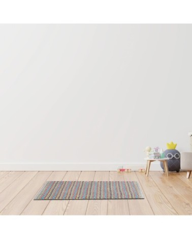 Tapis de bain en coton fantaisie multicouleur multicouleur 50x80cm