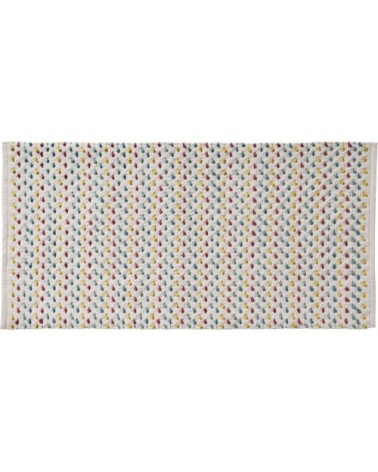 Tapis en coton fantaisie multicouleur 60x120cm