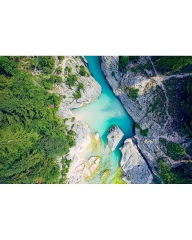 Tableau sur toile vue aérienne 45x65cm