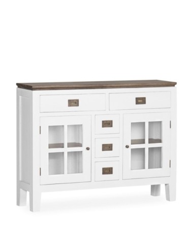 Console en bois blanc L 105 cm