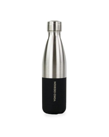Bouteille duo 500 ml noire soft & inox
