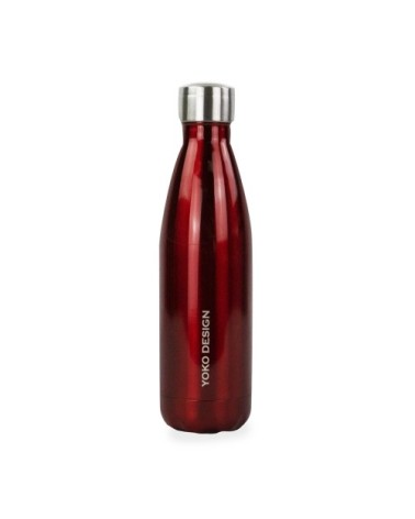 Bouteille brillant isotherme 500 ml rouge